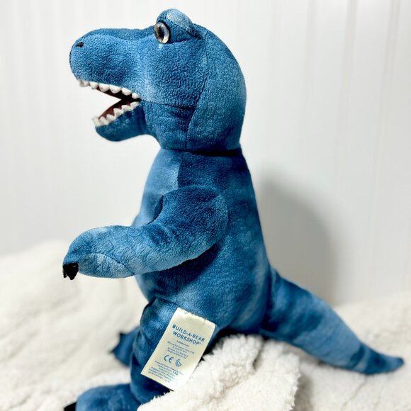 Build-A-Bear Workshop Blue T-Rex Plush 16” Dinosaur | Soft Stuffed Animal Dino - Picture 3 of 8